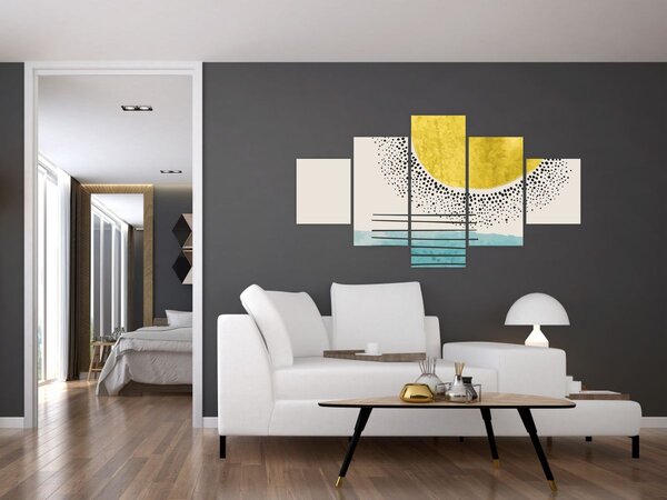 Obraz - Abstrakcyjny obraz plaży N⁰2 (125x70 cm)