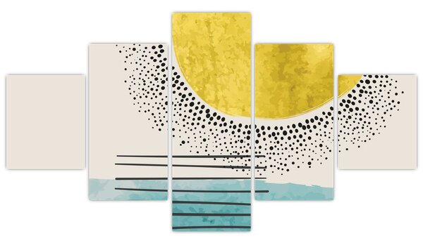 Obraz - Abstrakcyjny obraz plaży N⁰2 (125x70 cm)
