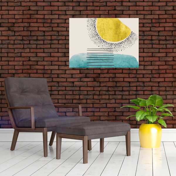 Obraz - Abstrakcyjny obraz plaży N⁰2 (70x50 cm)