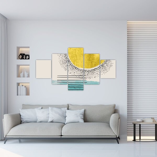 Obraz - Abstrakcyjny obraz plaży N⁰2 (125x70 cm)