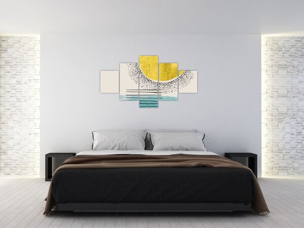 Obraz - Abstrakcyjny obraz plaży N⁰2 (125x70 cm)