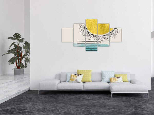 Obraz - Abstrakcyjny obraz plaży N⁰2 (125x70 cm)