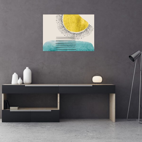 Obraz - Abstrakcyjny obraz plaży N⁰2 (70x50 cm)
