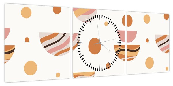 Obraz - Kreacje marzeń N⁰4 (z zegarem) (90x30 cm)