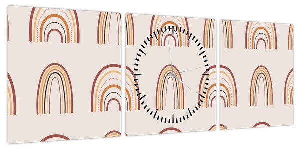 Obraz - Kreacje marzeń N⁰3 (z zegarem) (90x30 cm)