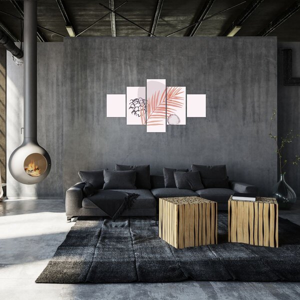Obraz - Fioletowy minimalizm N⁰3 (125x70 cm)