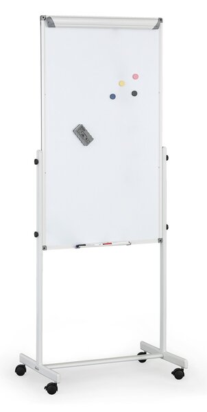 Mobilny flipchart, powierzchnia kombinowana, 1200 × 700 mm