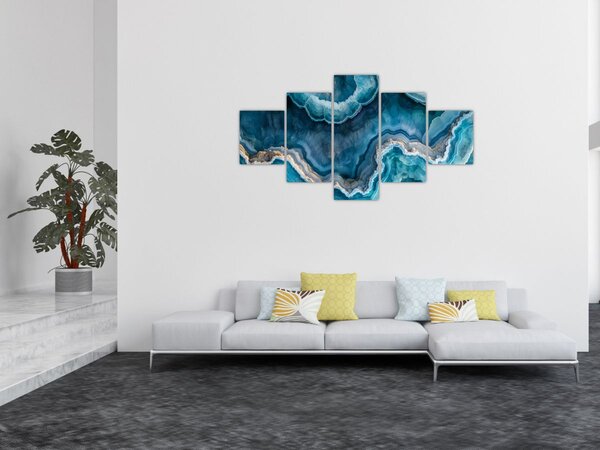 Obraz - Detal akwamarynu (125x70 cm)