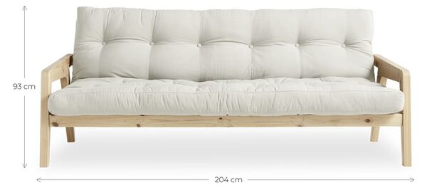 Pomarańczowa rozkładana sofa 204 cm Grab – Karup Design