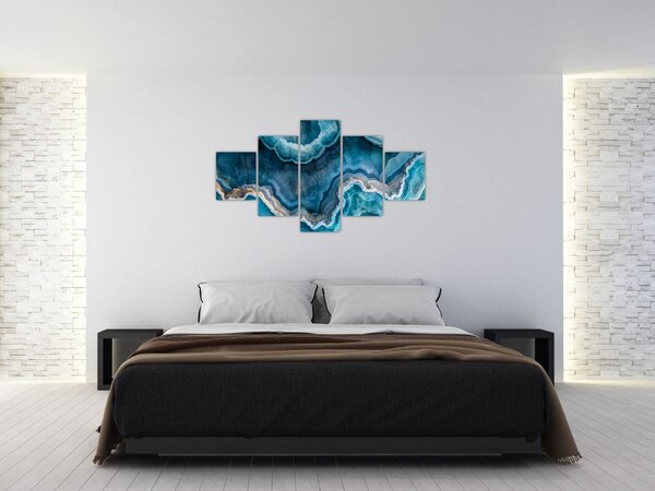 Obraz - Detal akwamarynu (125x70 cm)