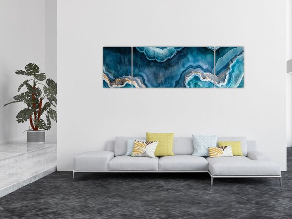 Obraz - Detal akwamarynu (170x50 cm)