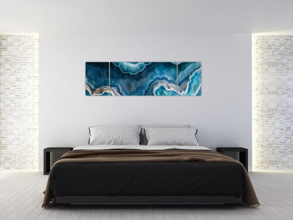 Obraz - Detal akwamarynu (170x50 cm)