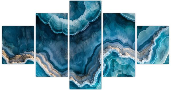 Obraz - Detal akwamarynu (125x70 cm)