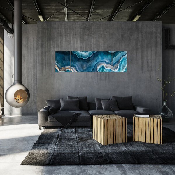 Obraz - Detal akwamarynu (170x50 cm)