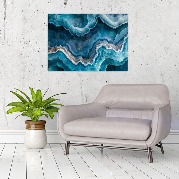 Obraz - Detal akwamarynu (70x50 cm)