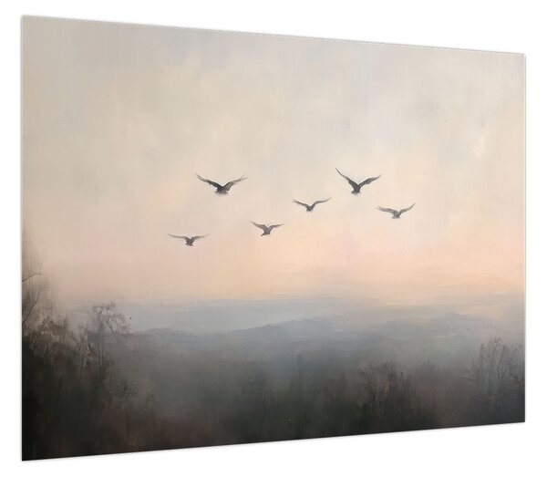 Obraz - Stado ptaków (70x50 cm)