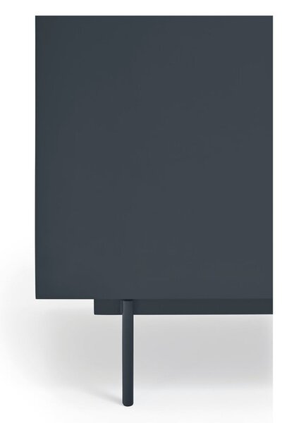 Antracytowo-naturalna szafka pod TV w dekorze dębu 180x45 cm Otto – Teulat