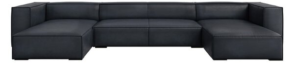 Ciemnoniebieski skórzany narożnik (w kształcie litery U) Madame – Windsor & Co Sofas