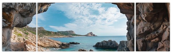Obraz - Jaskinia przy morzu (170x50 cm)