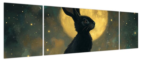 Obraz - Zając z księżycem (170x50 cm)