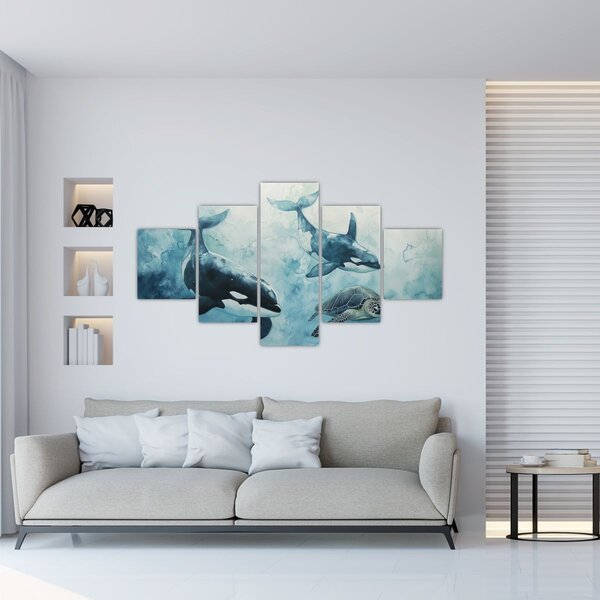 Obraz - Malowidło podwodne (125x70 cm)
