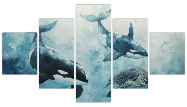 Obraz - Malowidło podwodne (125x70 cm)