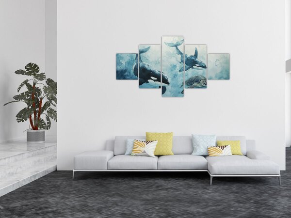 Obraz - Malowidło podwodne (125x70 cm)