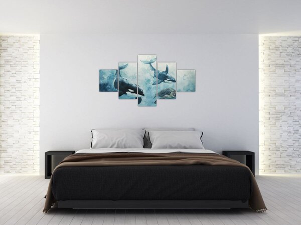 Obraz - Malowidło podwodne (125x70 cm)