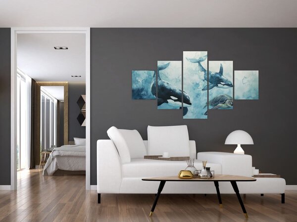 Obraz - Malowidło podwodne (125x70 cm)