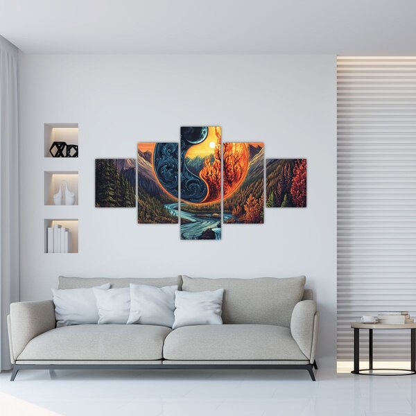 Obraz - Żywioły (125x70 cm)