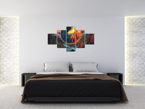 Obraz - Żywioły (125x70 cm)