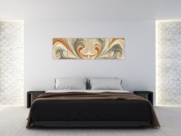 Obraz - Wiry w ziemistych barwach (170x50 cm)