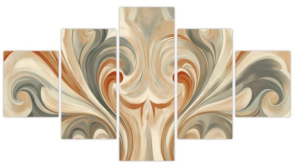 Obraz - Wiry w ziemistych barwach (125x70 cm)