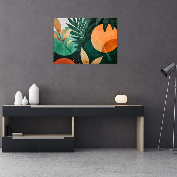 Obraz - Geometryczne motywy naturalne (70x50 cm)