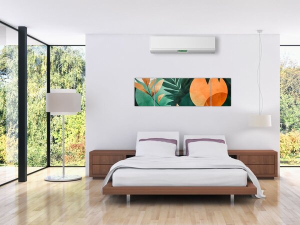 Obraz - Geometryczne motywy naturalne (170x50 cm)