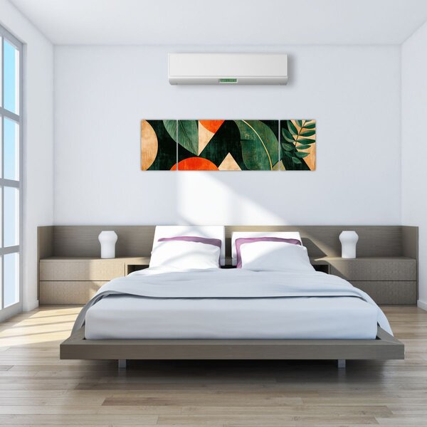 Obraz - Geometryczne motywy naturalne II. (170x50 cm)
