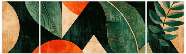 Obraz - Geometryczne motywy naturalne II. (170x50 cm)
