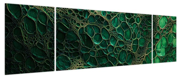 Obraz - Zielony mikroskopowy obraz (170x50 cm)