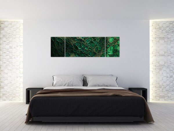 Obraz - Zielony mikroskopowy obraz (170x50 cm)