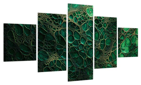 Obraz - Zielony mikroskopowy obraz (125x70 cm)