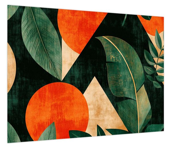 Obraz - Geometryczne motywy naturalne II. (70x50 cm)
