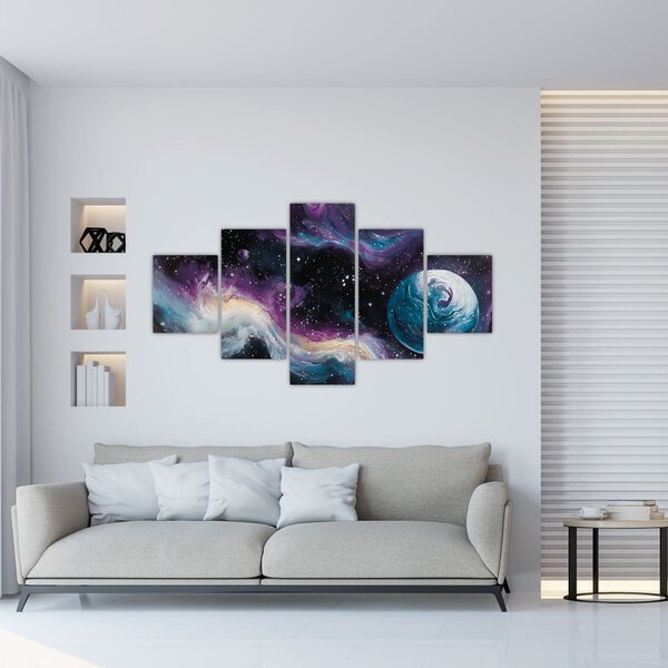 Obraz - Malowany wszechświat (125x70 cm)