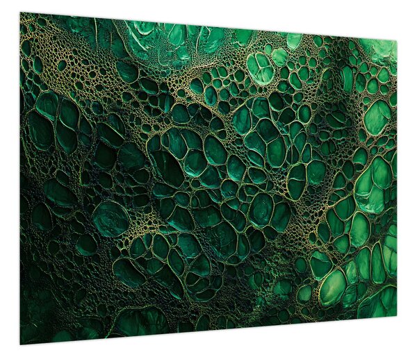 Obraz - Zielony mikroskopowy obraz (70x50 cm)
