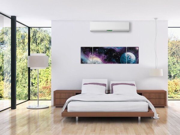 Obraz - Malowany wszechświat (170x50 cm)