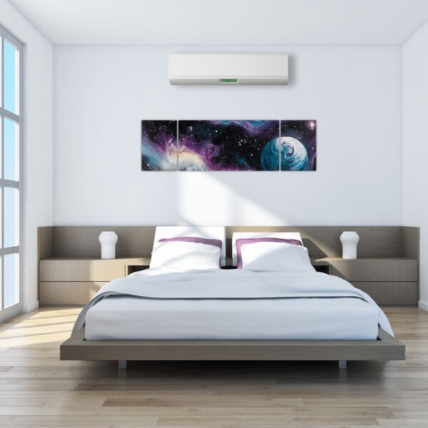 Obraz - Malowany wszechświat (170x50 cm)