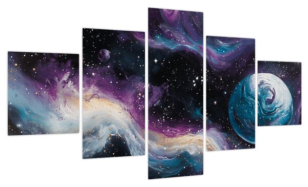 Obraz - Malowany wszechświat (125x70 cm)