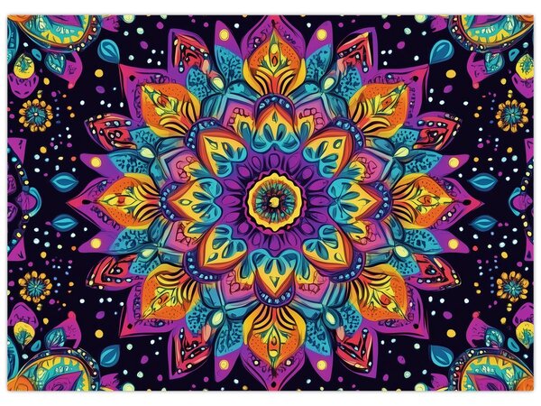 Obraz - Kalejdoskopowa mandala (70x50 cm)
