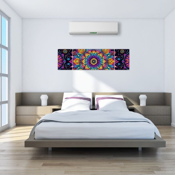 Obraz - Kalejdoskopowa mandala (170x50 cm)