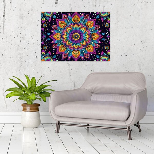 Obraz - Kalejdoskopowa mandala (70x50 cm)