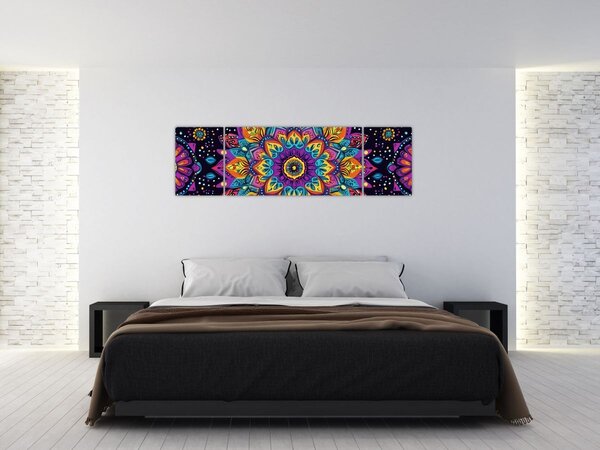 Obraz - Kalejdoskopowa mandala (170x50 cm)